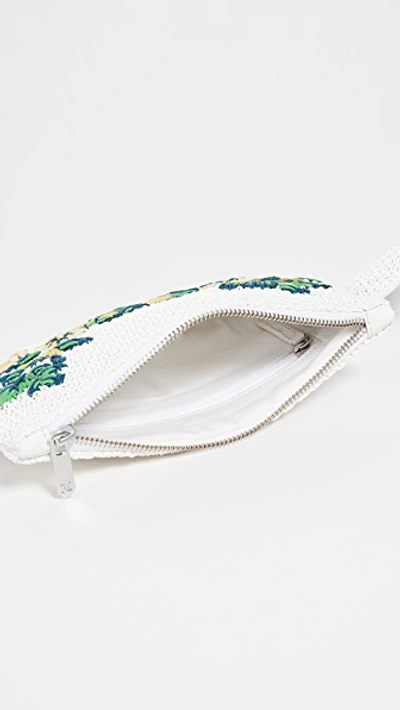 Shop Sam Edelman Darcy Raffia Belt Bag In White