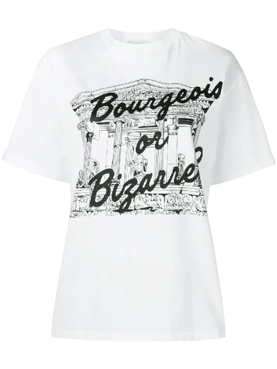 Shop Aries Oversized Graphic Print T-shirt - White