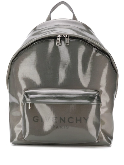 Shop Givenchy Rucksack Mit Logo-print - Grau In Grey