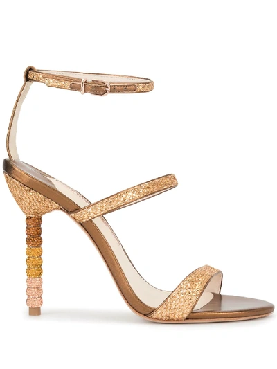 Shop Sophia Webster Rosalind Crystal Sandals - Gold