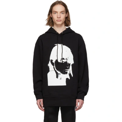 Shop Calvin Klein 205w39nyc Black Stephen Sprouse 1984 Hoodie In 001 Blk