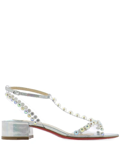 Shop Christian Louboutin Faridaravie Embellished Sandals In Multi