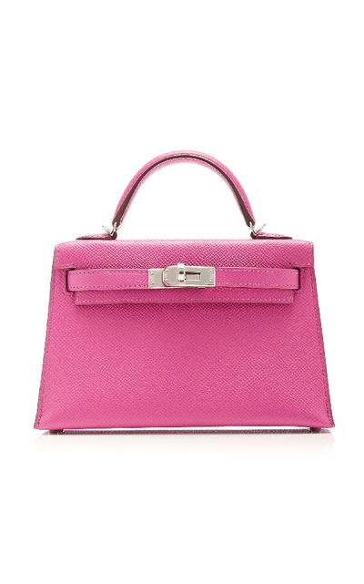 Shop Hermã¨s Vintage By Heritage Auctions Hermès 20cm Magnolia Epsom Leather Mini Kelly Ii In Pink