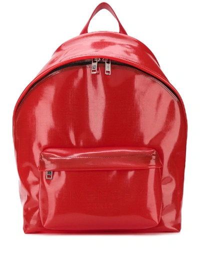 Shop Givenchy Schimmernder Rucksack - Rot In Red