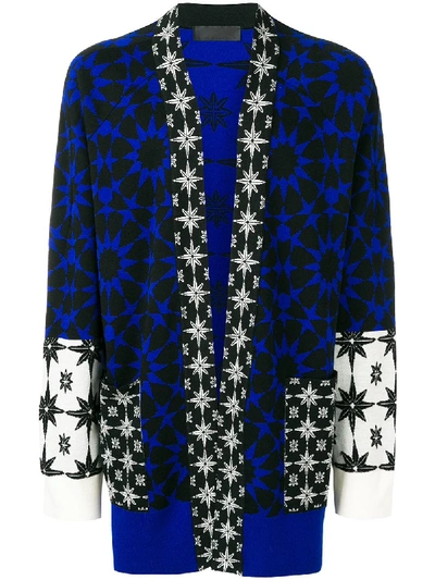 Shop Haider Ackermann Contrast Panel Cardigan - Blue