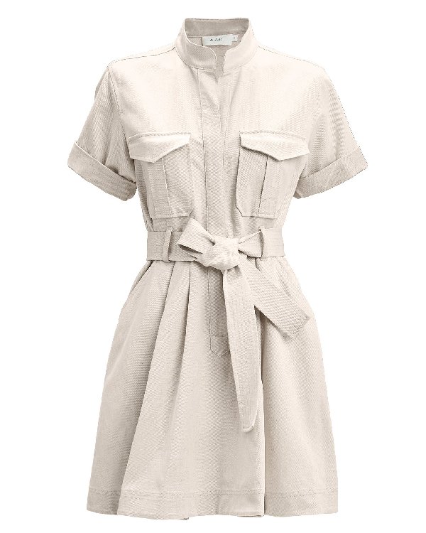 cotton linen shirt dress