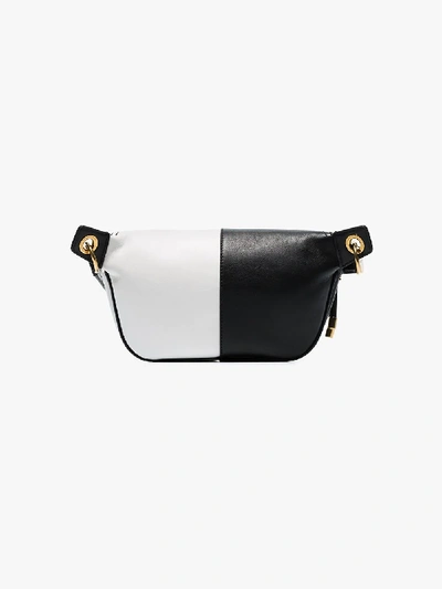 Shop Givenchy White And Black Two Tone Leather Belt Bag