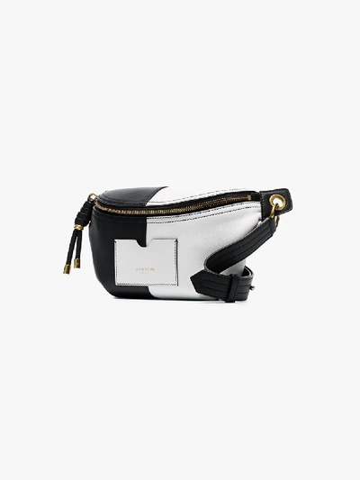 Shop Givenchy White And Black Two Tone Leather Belt Bag