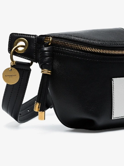 Shop Givenchy White And Black Two Tone Leather Belt Bag