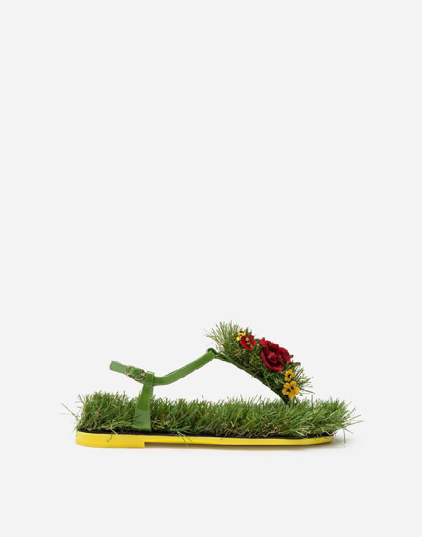 dolce gabbana grass sandals