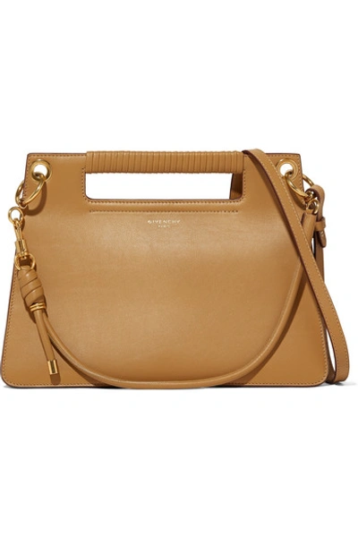 Shop Givenchy Whip Medium Leather Shoulder Bag In Mustard