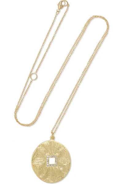 Shop Brooke Gregson Mandala Hera 18-karat Gold Diamond Necklace