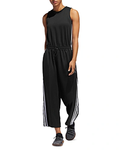 Adidas Originals Women's Athletics Cropped Leg Snap Jumpsuit In Black | ModeSens