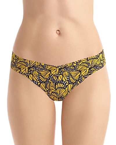 Shop Commando Printed Classic Thong In Yellow Butterfly