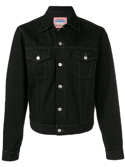 Shop Acne Studios Klassische Jeansjacke - Schwarz In Black