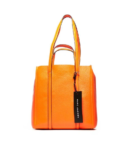 Shop Marc Jacobs The Tag Tote Bag In Orange