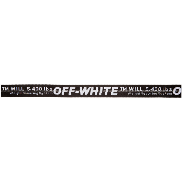 Off-white Ssense Exclusive Black Workout Sport Industrial Belt In 1001  Blk/wh | ModeSens