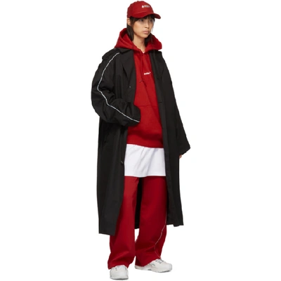 Shop Ader Error Red Thunder Track Pants In Sc45 Red