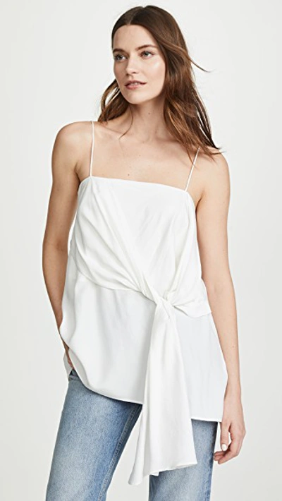 Shop Acler Alma Silk Cami In Ivory