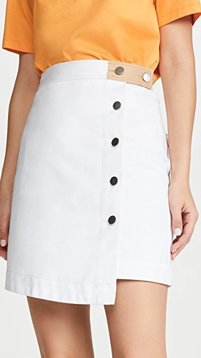 Shop Bldwn Alexis Skirt In Optic White