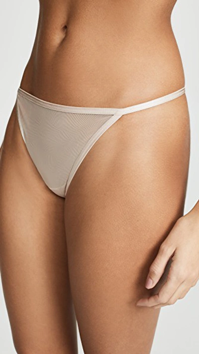 Shop Skarlett Blue Uptown Thong In Cashmere