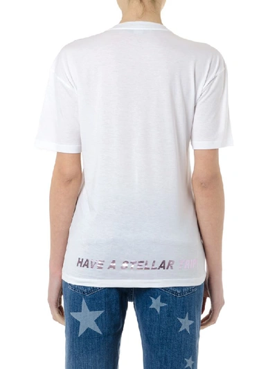 Shop Stella Mccartney Stellabration White Cotton T-shirt In Pure White