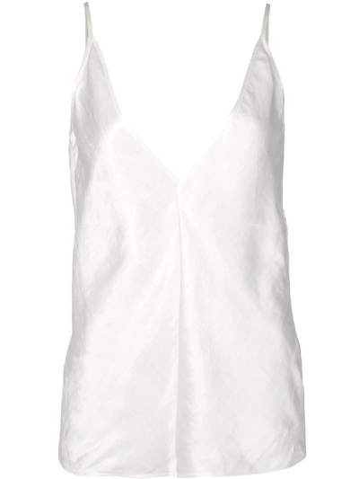 Shop Gabriela Hearst V-neck Cami Top - White