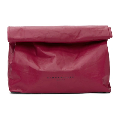 Shop Simon Miller Pink Large Lunch Bag 30 Clutch In 82328 Bouga