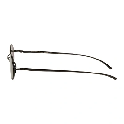 Shop Maison Margiela Black Mykita Edition Mmesse001 Sunglasses In 190 Black