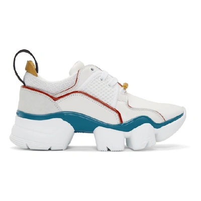 Shop Givenchy White Jaw Low Sneakers In 960 Multi