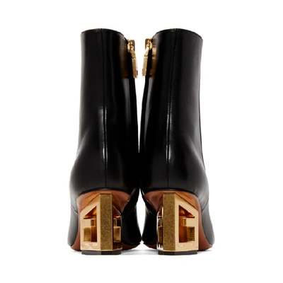Shop Givenchy Black Triangle G Boot In 001 Black