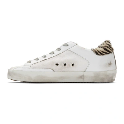 Shop Golden Goose White Pony Superstar Sneakers