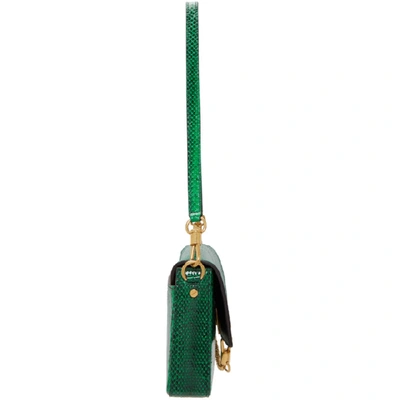 Shop Givenchy Green Snake Small Charm Shoulder Bag