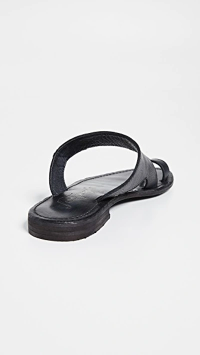 Shop Free People Sant Antoni Slides In Black