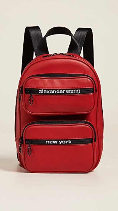 Shop Alexander Wang Attica Soft Medium Backpack In Red