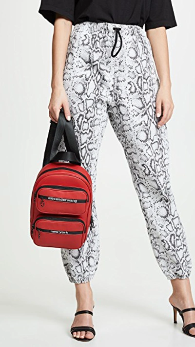 Shop Alexander Wang Attica Soft Medium Backpack In Red