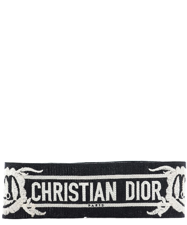 Dior Embroidered Mexican Flowers Logo 