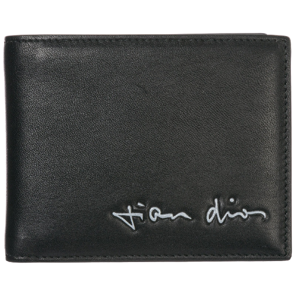 Dior Homme Logo Bifold Wallet In Black ModeSens