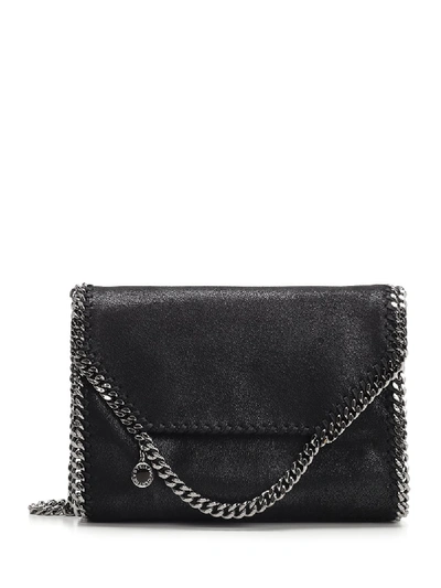Shop Stella Mccartney Falabella Medium Shoulder Bag In Black