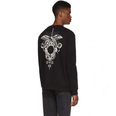 Shop Givenchy Black Eagle Sweatshirt In 001 Black