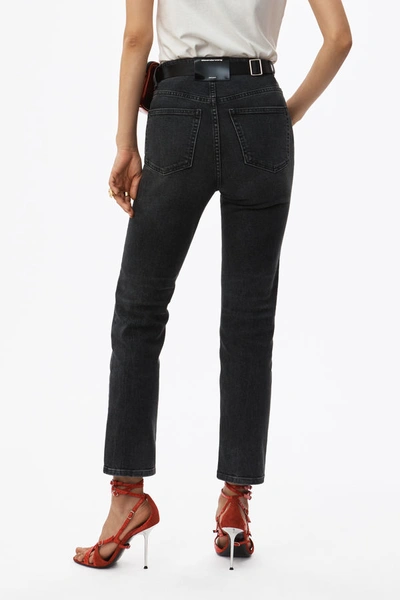 Shop Alexander Wang Wake Flex Slim Jeans In Grey Fade