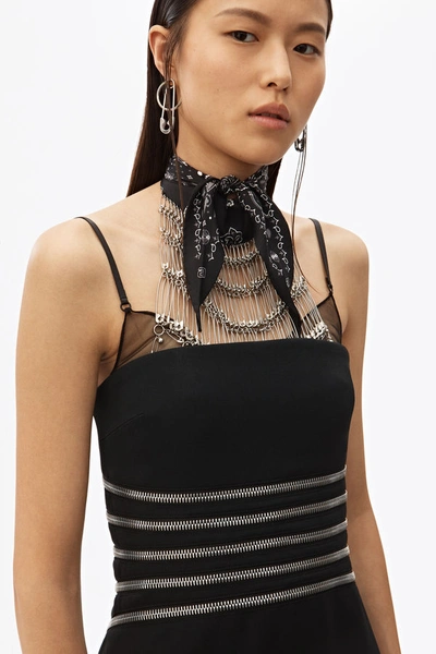 Shop Alexander Wang Zipper Gown In Black