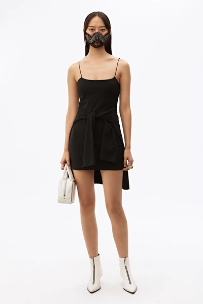 Shop Alexander Wang Wash + Go Wool Minidress In Black