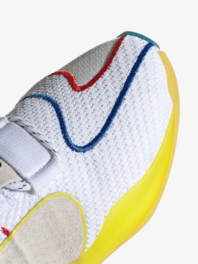 Shop Adidas Originals By Pharrell Williams Adidas By Pharrell Williams White And Multicoloured Crazy Byw Lvl Sneakers