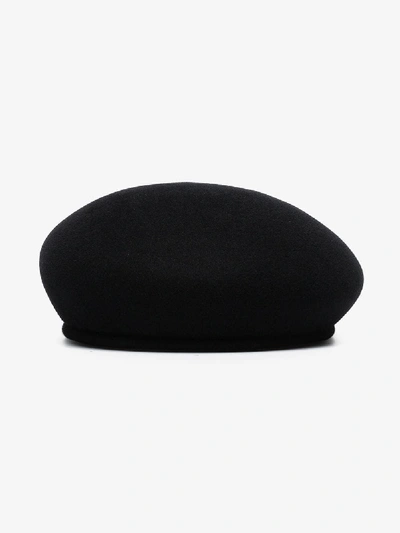 Shop Maison Michel Black Bonnie Rabbit-felt Beret Hat