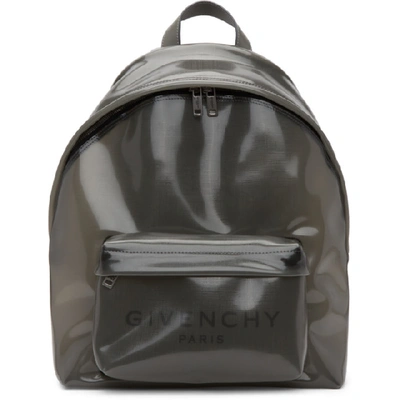Shop Givenchy Transparent Grey Pvc Backpack