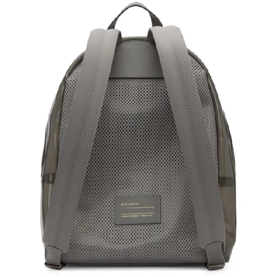 Shop Givenchy Transparent Grey Pvc Backpack