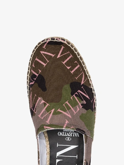 Shop Valentino Garavani Camouflage-espadrilles In Om0 Army