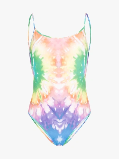 Shop Ack Fisico Tie-dye Swimsuit In Tye Dye