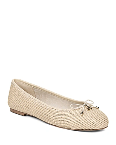 Shop Sam Edelman Women's Falcon Woven Ballet Flats In Natural